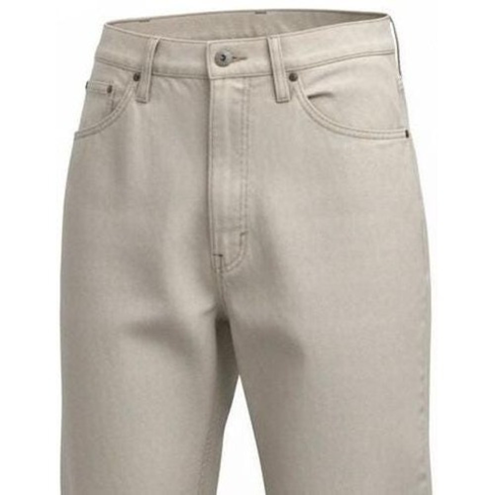 LL Bean Jeans Womens Tall 14 Tan 5 Pocket High Rise Straight Leg 90s